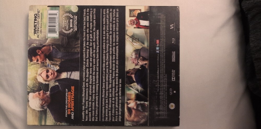 The Benefactor Blu-Ray (Bilingual) Richard Gere, Dakota Fanning ✨VGUC - Picture 6 of 7